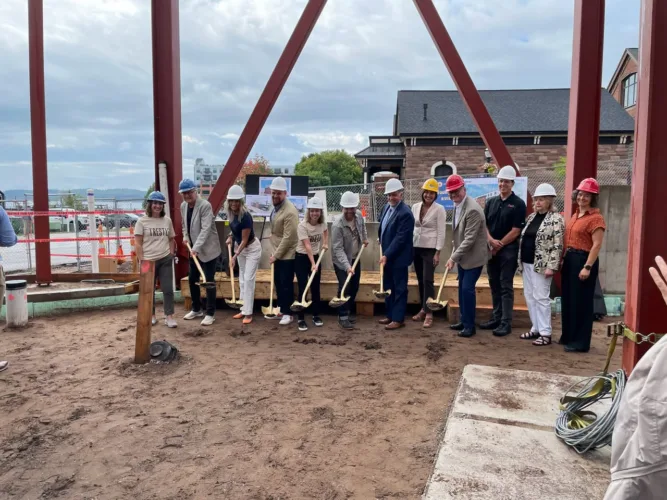 Trestle Hotel marks construction with official groundbreaking
